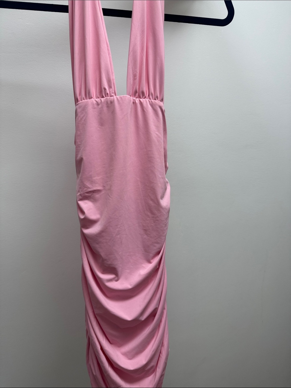 BNWT EDIKTED PINK Ruched Sleeveless Dress—-SMALL